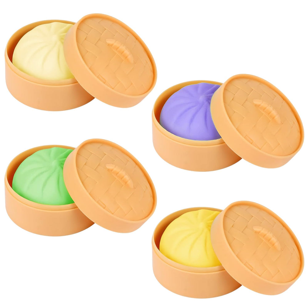 Dayingjiang dumpling stress ball pink with steamer for quiet focus.