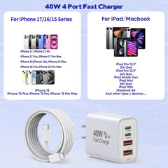 Dazana 10ft USB-C to USB-C braided cable for flexible charging