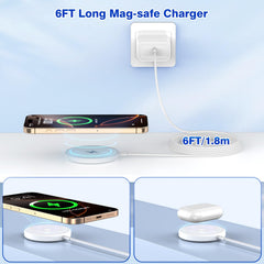 Dazana 15W fast charging for iPhone models with MagSafe support.