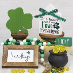 Dazonge Lucky Photo Frame Sign enhances festive table decor.