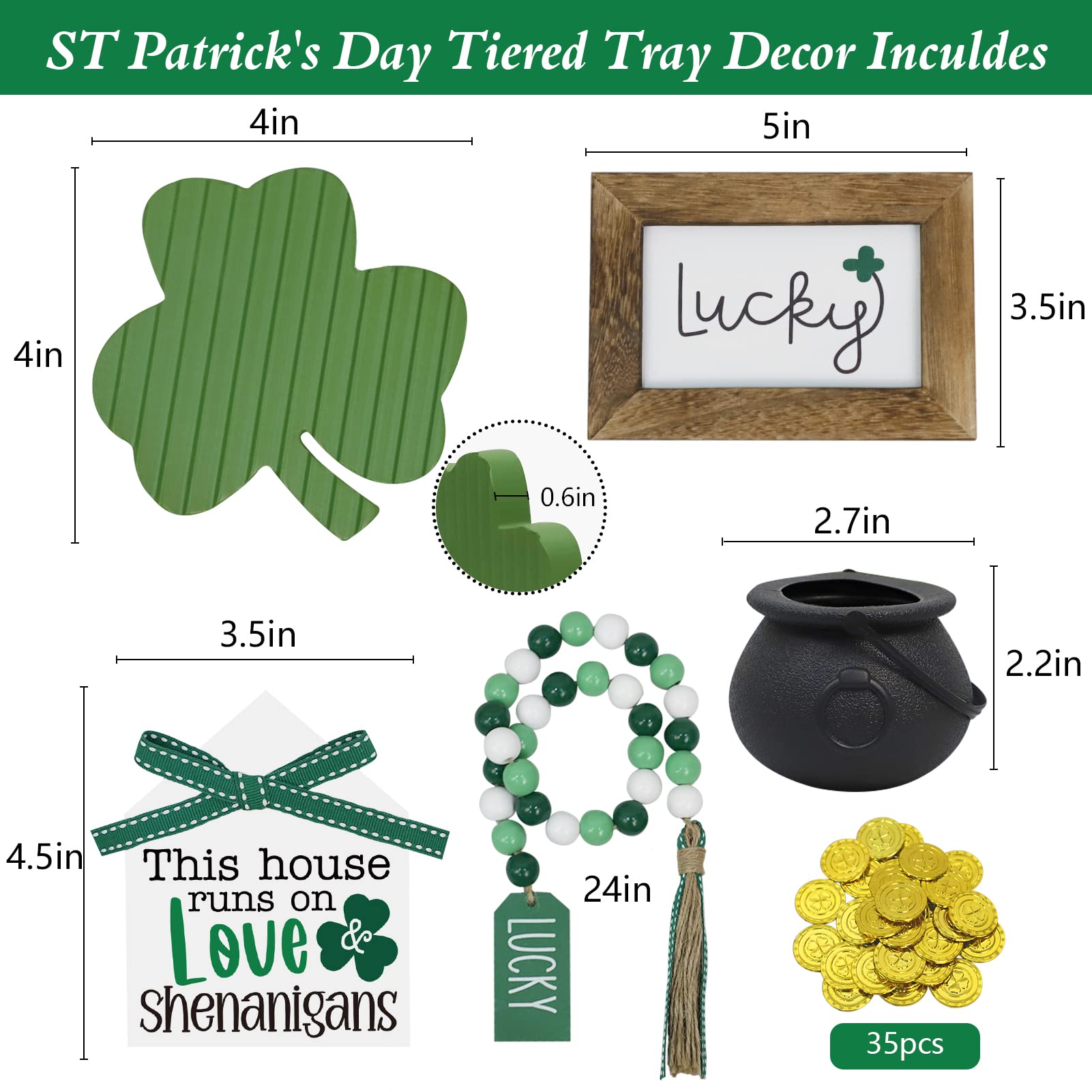 Dazonge St Patrick's Cauldron adds whimsical charm to party displays.