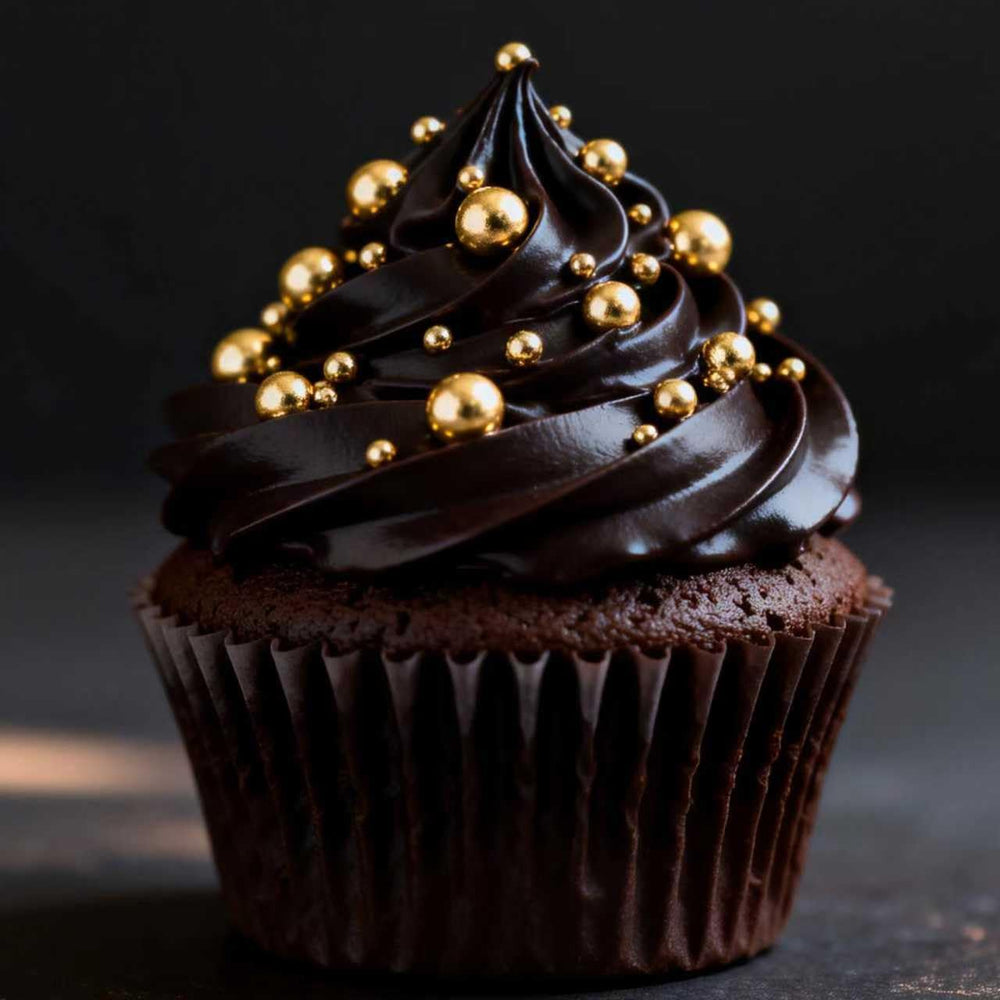 Dazzjoy Gold Pearl Sugar Sprinkles on birthday treats for sparkling detail.