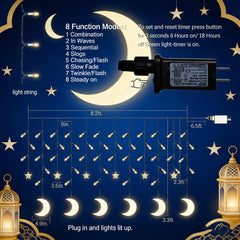 Dazzle Bright timer-enabled lights automate on/off for effortless decor.