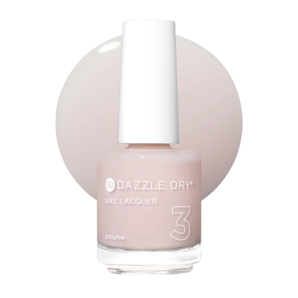 Dazzle Dry Peacefully Me bottle pour shows quick-dry formula