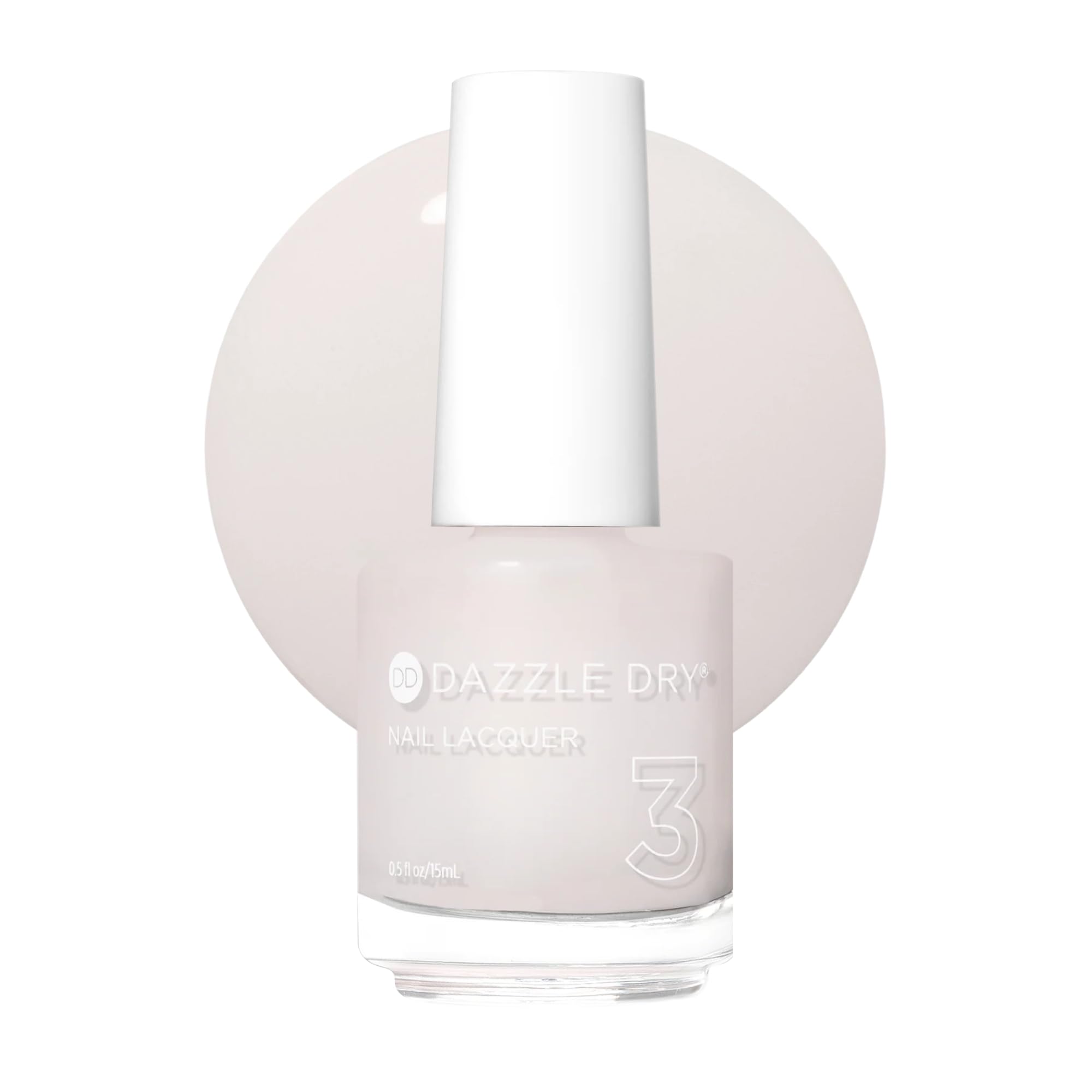 Dazzle Dry Prima Ballerina bottle closeup for a delicate sheer pink base in French manicures.