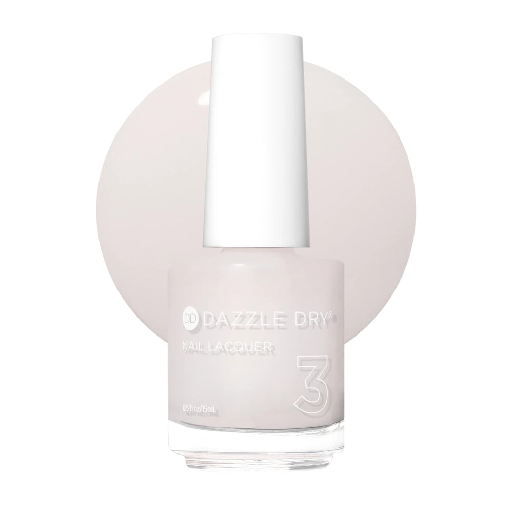 Dazzle Dry Prima Ballerina bottle closeup for a delicate sheer pink base in French manicures.