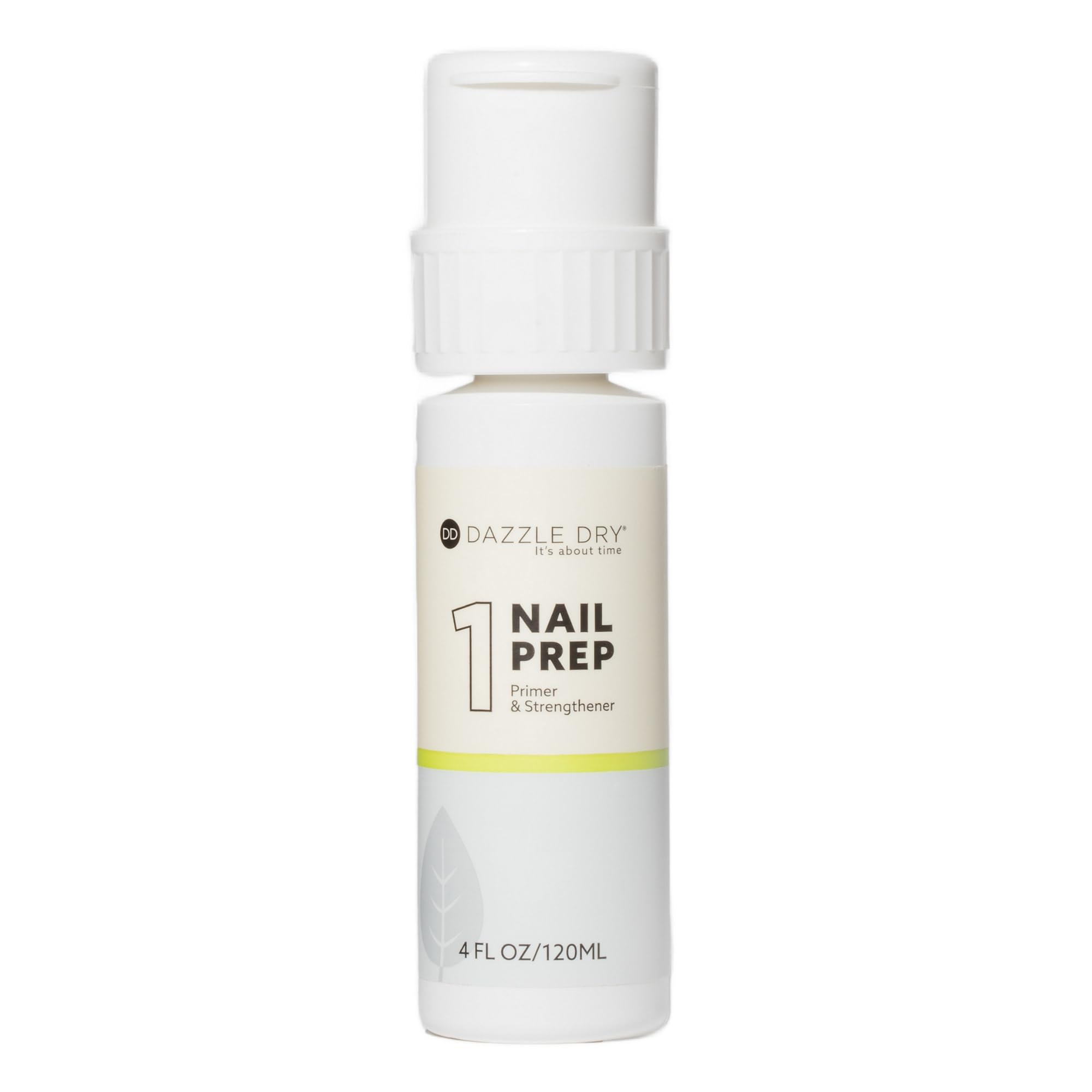 Dazzle Dry Nail Prep bottle with pump ready for clean, long-lasting application.