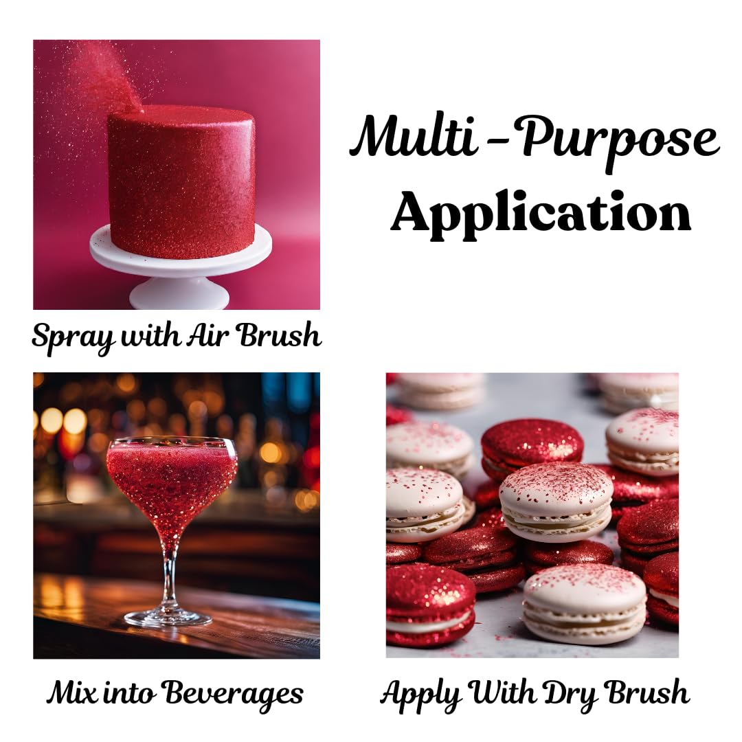 Dazzle Dust edible glitter decor on cookies for eye catching shine