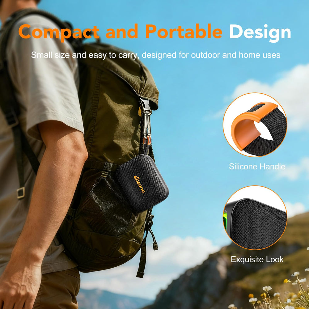 dbsono outdoor beach-use scenario showing versatile outdoor speaker.