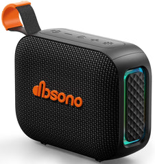 dbsono portable bluetooth speaker front view with powerful sound for outdoor adventures.