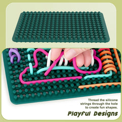ddLUCK sensory knitted board travel compact shown for portable calm during trips
