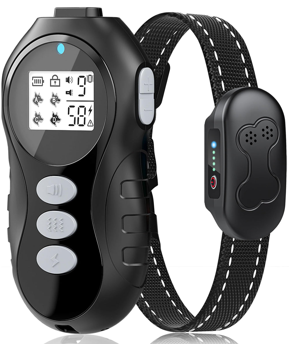 DDZ dog shock collar with remote controller for precise training outdoors.