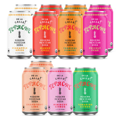 De La Calle Tepache Mixta bottle with fresh pineapple notes for non-alcoholic refreshment.