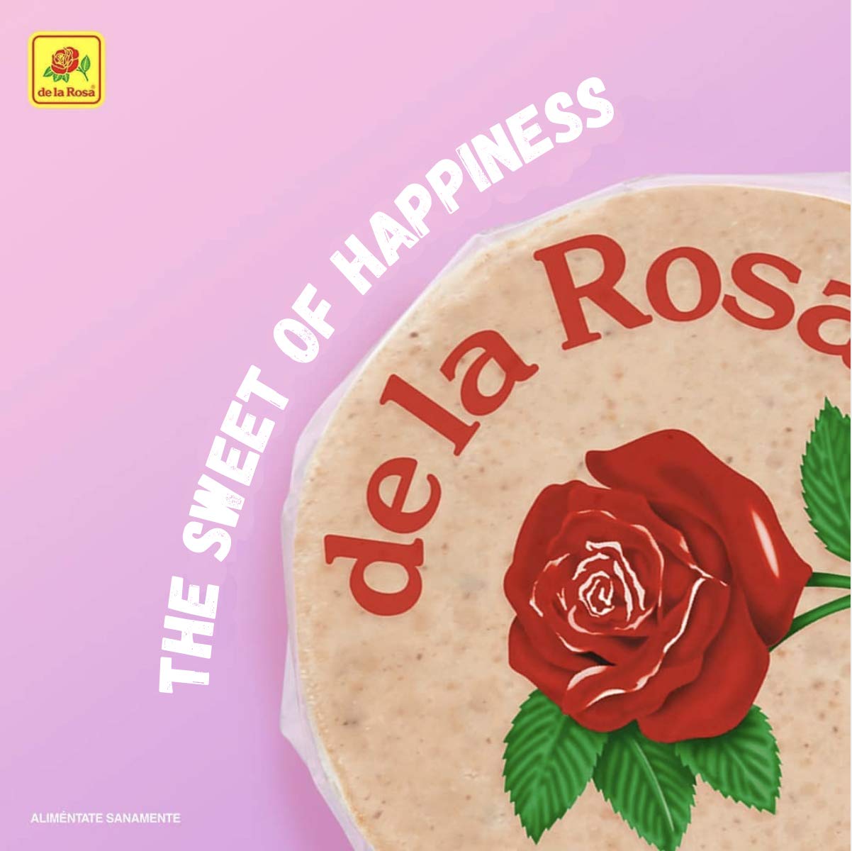 De la Rosa Mazapan pack 30 back label reveals ingredients and origin.