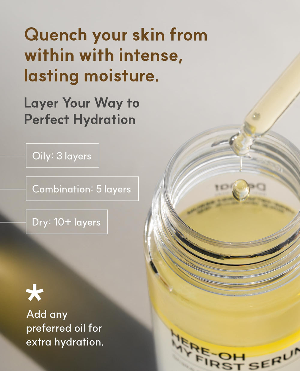 De:maf Here-Oh My First Hydrating Serum low molecular hyaluronic acid for deep hydration