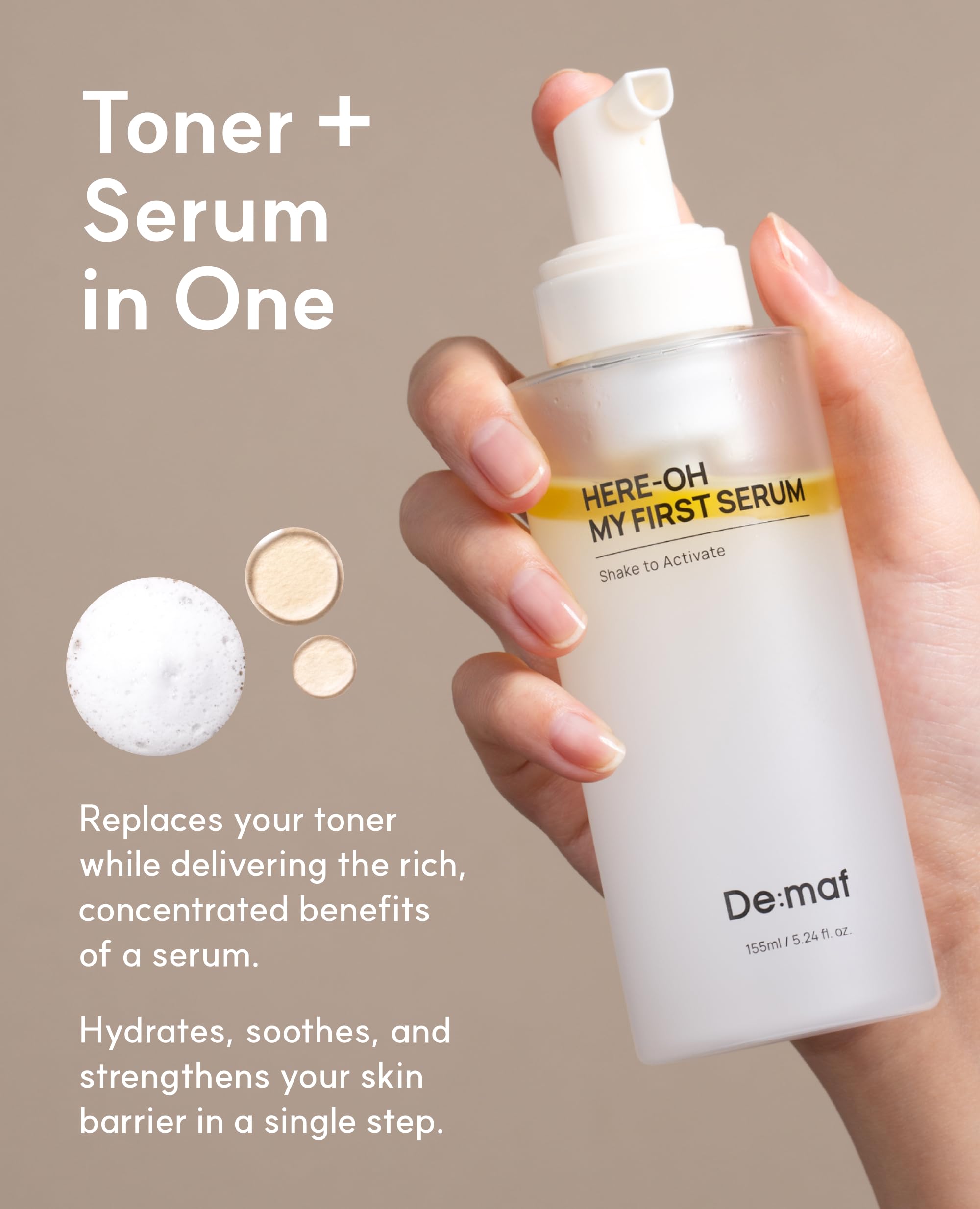 De:maf Here-Oh My First Hydrating Serum in-one-step hydration