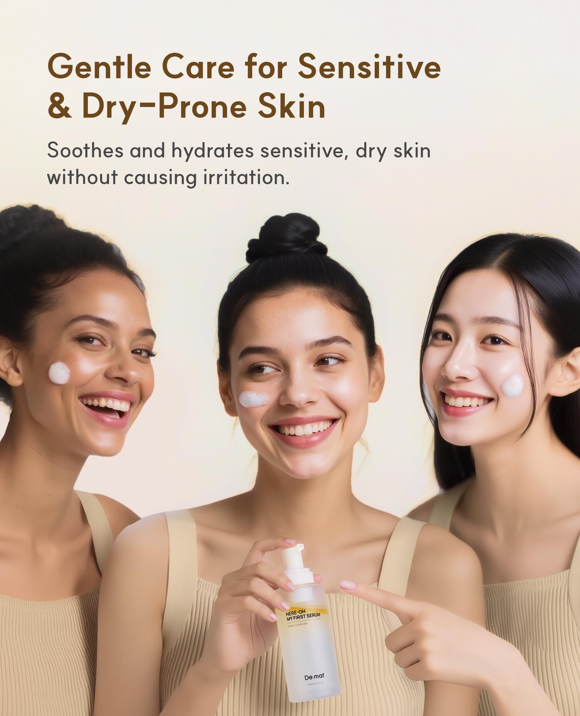 De:maf Here-Oh My First Hydrating Serum safe for sensitive and acne-prone skin