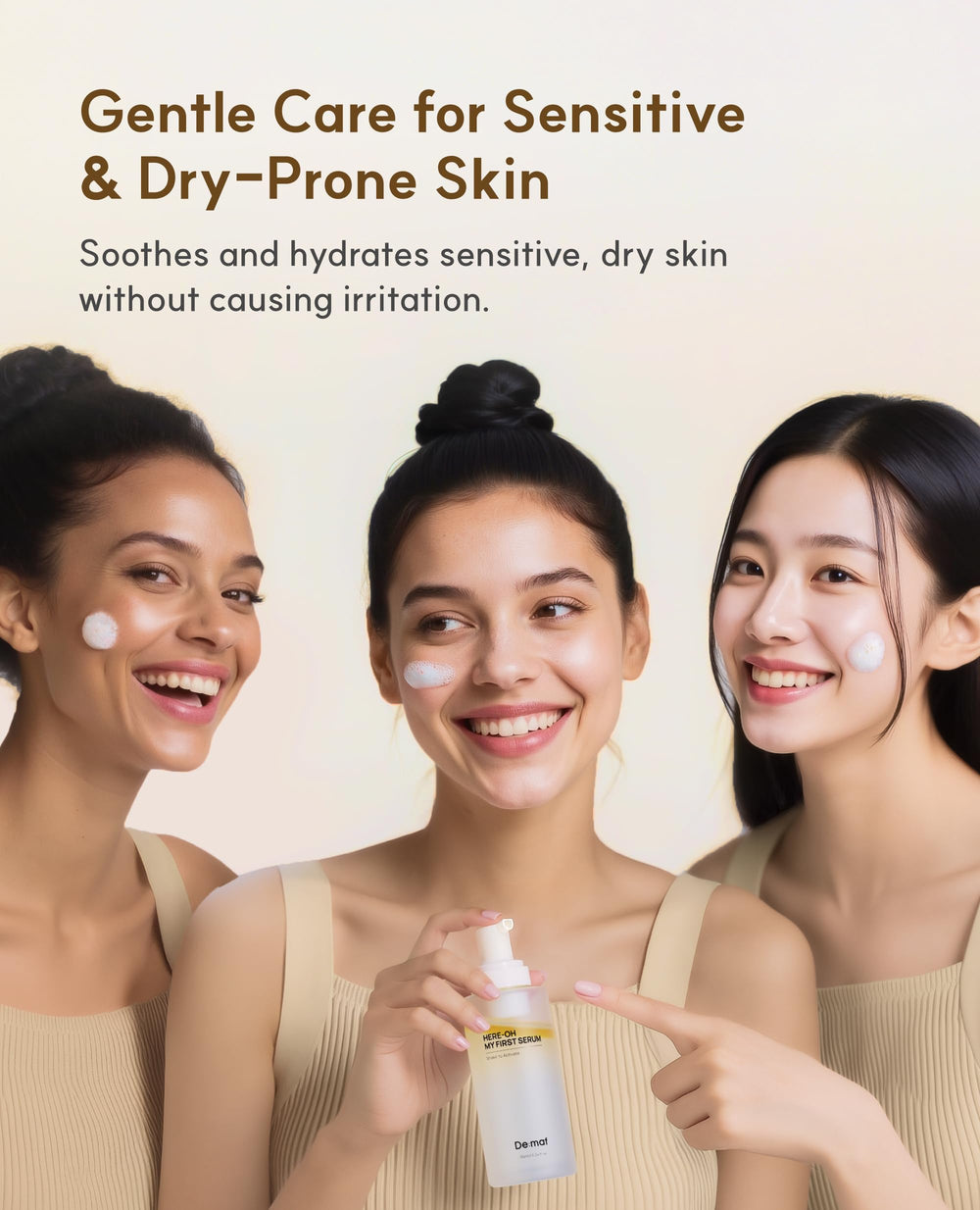De:maf Here-Oh My First Hydrating Serum safe for sensitive and acne-prone skin