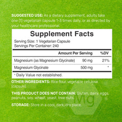 Deal Supplement magnesium glycinate capsules, lab-tested non-GMO quality you can trust.