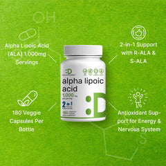 Deal Supplement Alpha Lipoic Acid pour capsules demonstrates easy daily dosage.
