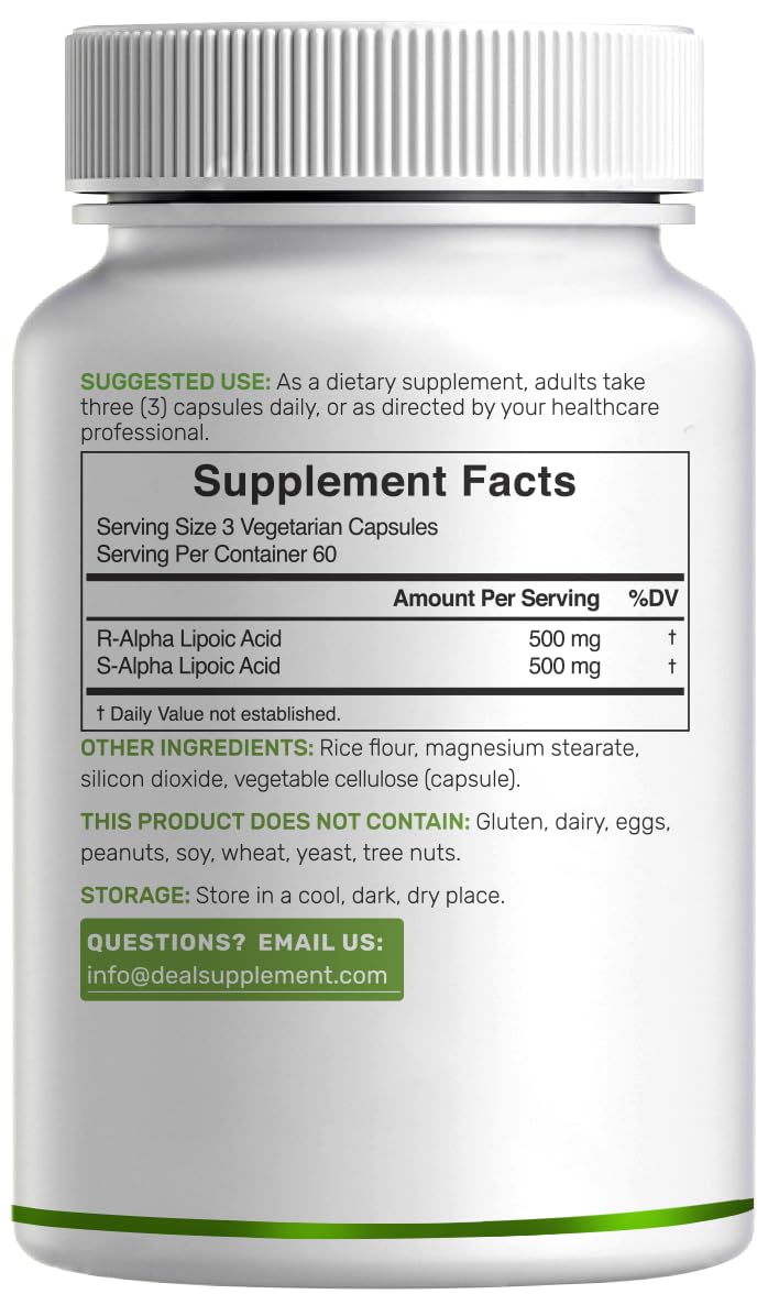 Deal Supplement Alpha Lipoic Acid visual of active life suggests potential energy support.