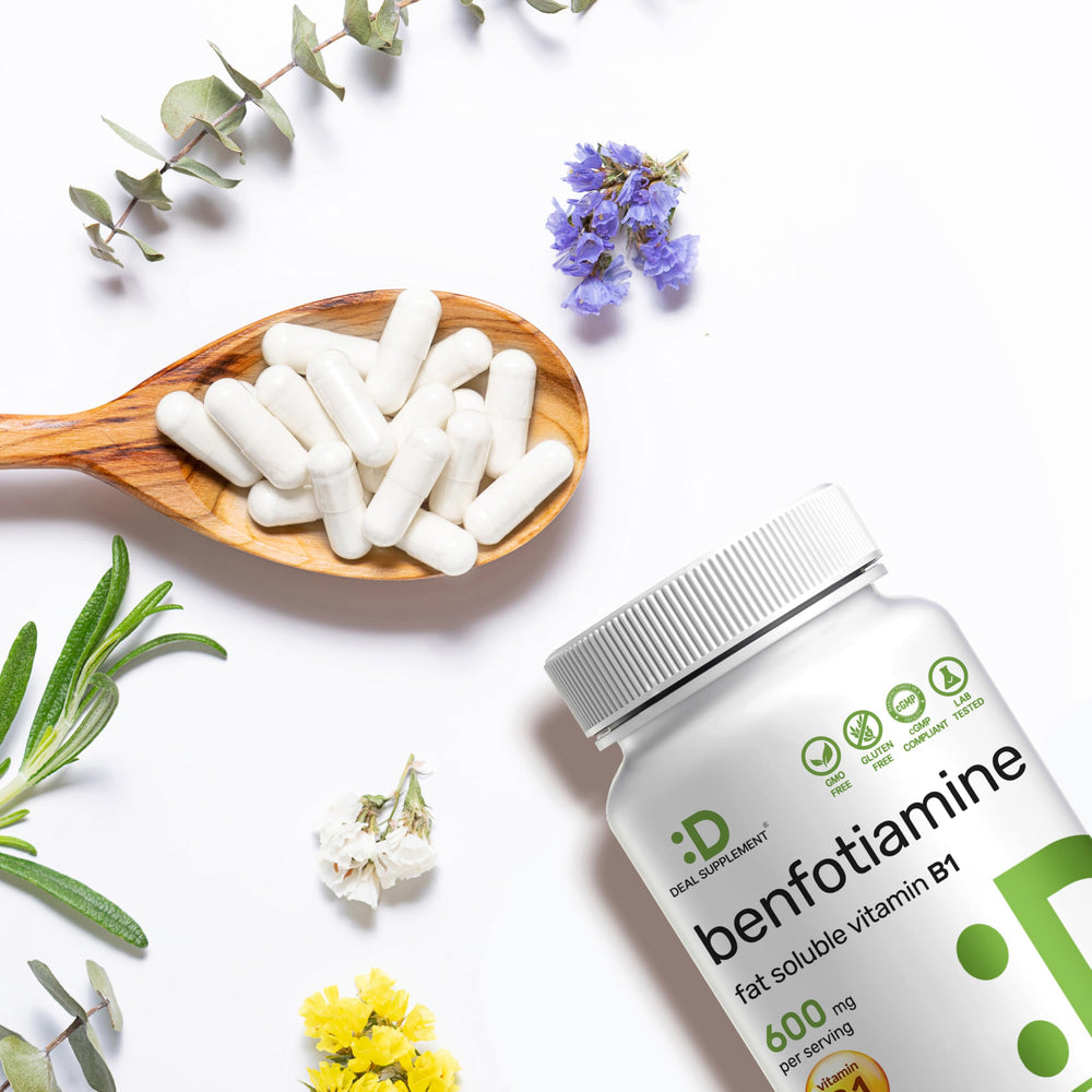 DEAL SUPPLEMENT Benfotiamine third-party tested seal confirms quality.