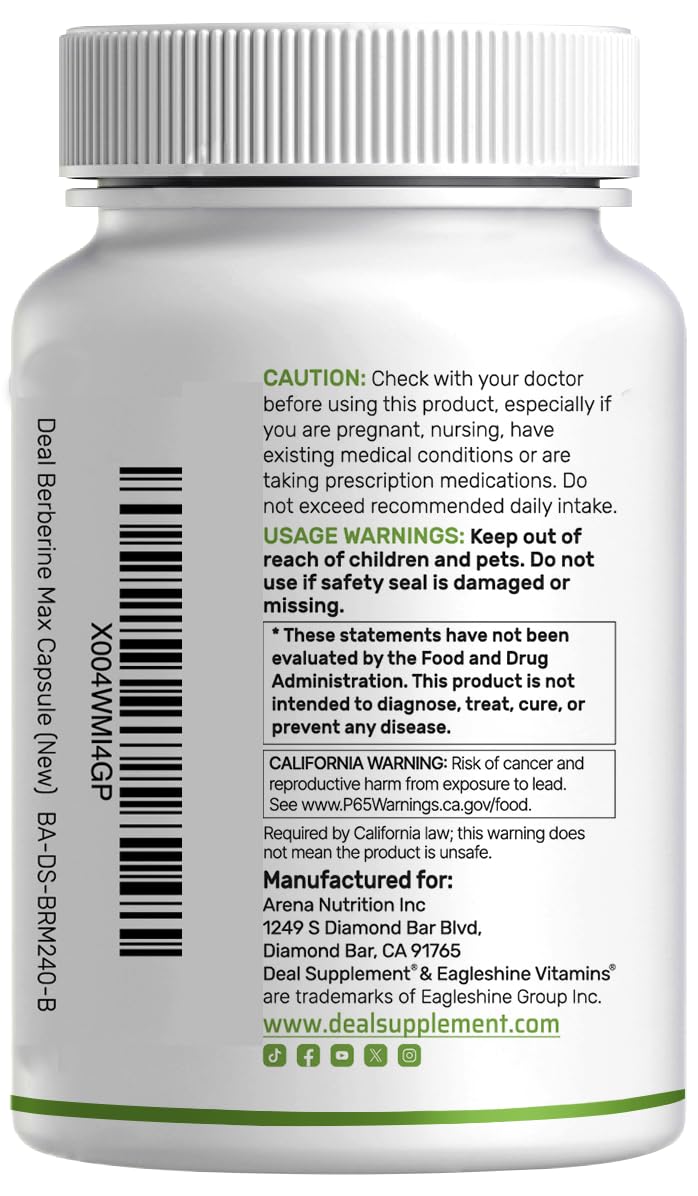 Berberine Max capsules in hand imply portable daily dose for on-the-go use.
