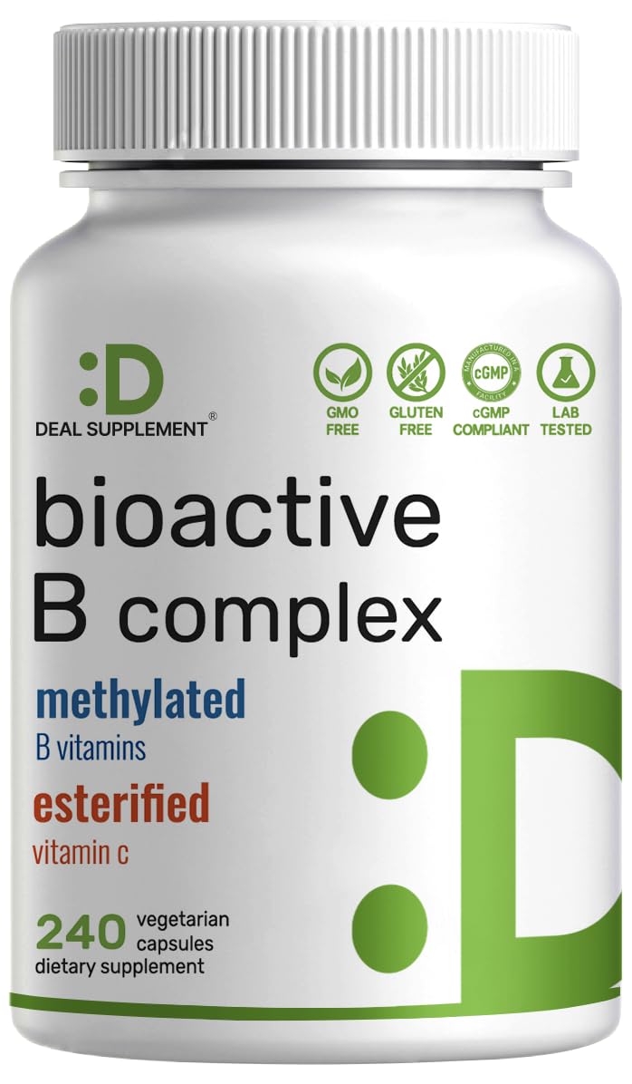 DEAL SUPPLEMENT Bioactive Vitamin B Complex bottle front showing high potency formula for daily nutrition