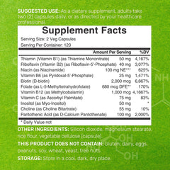 DEAL SUPPLEMENT Bioactive B Complex capsules close-up highlighting methylated vitamins for absorption