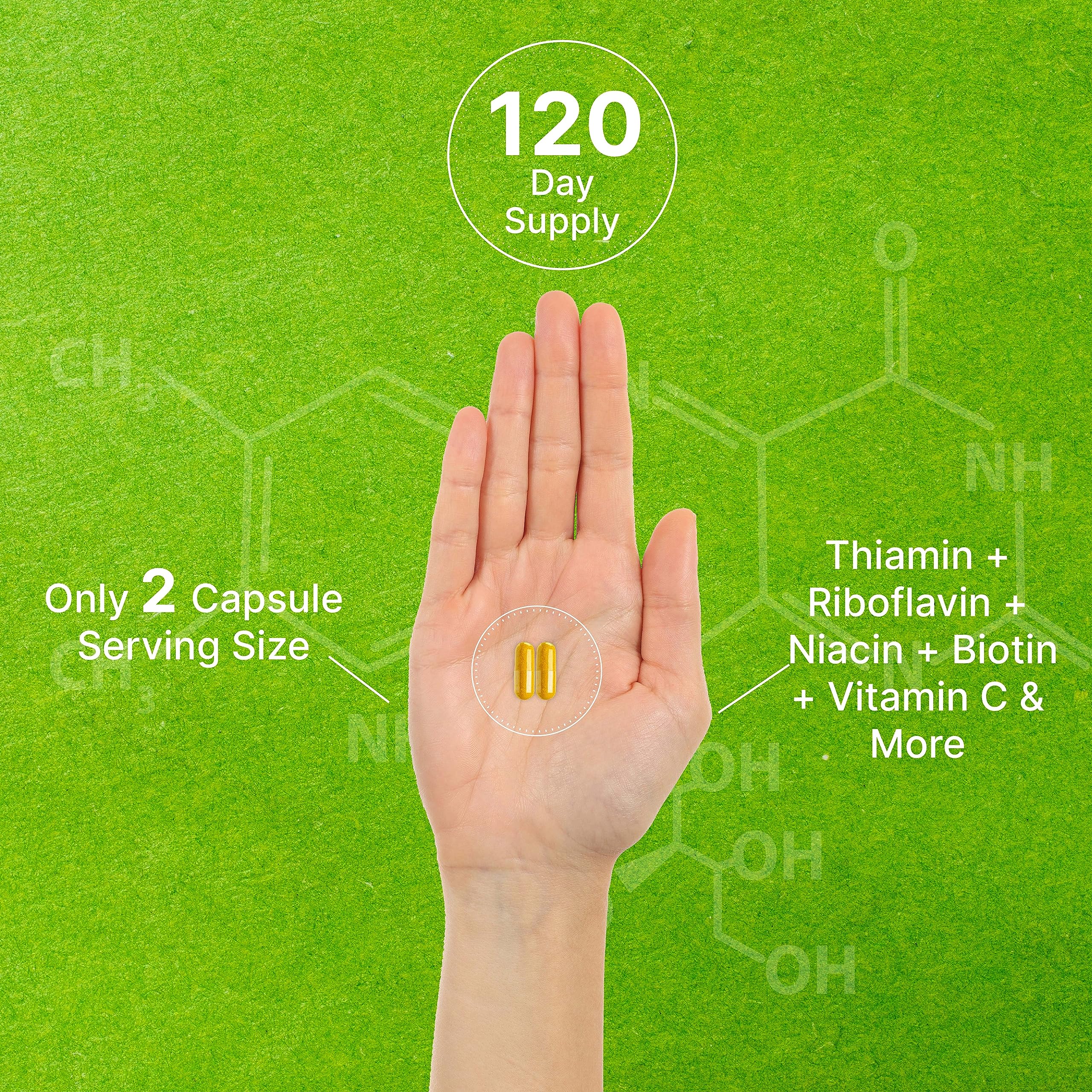 DEAL SUPPLEMENT Bioactive B Complex ingredients panel highlights non-GMO and allergen-free formulation
