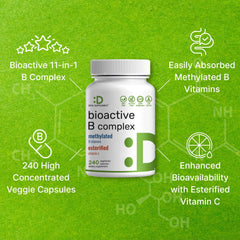 DEAL SUPPLEMENT Bioactive B Complex label detail with complete nutrient list