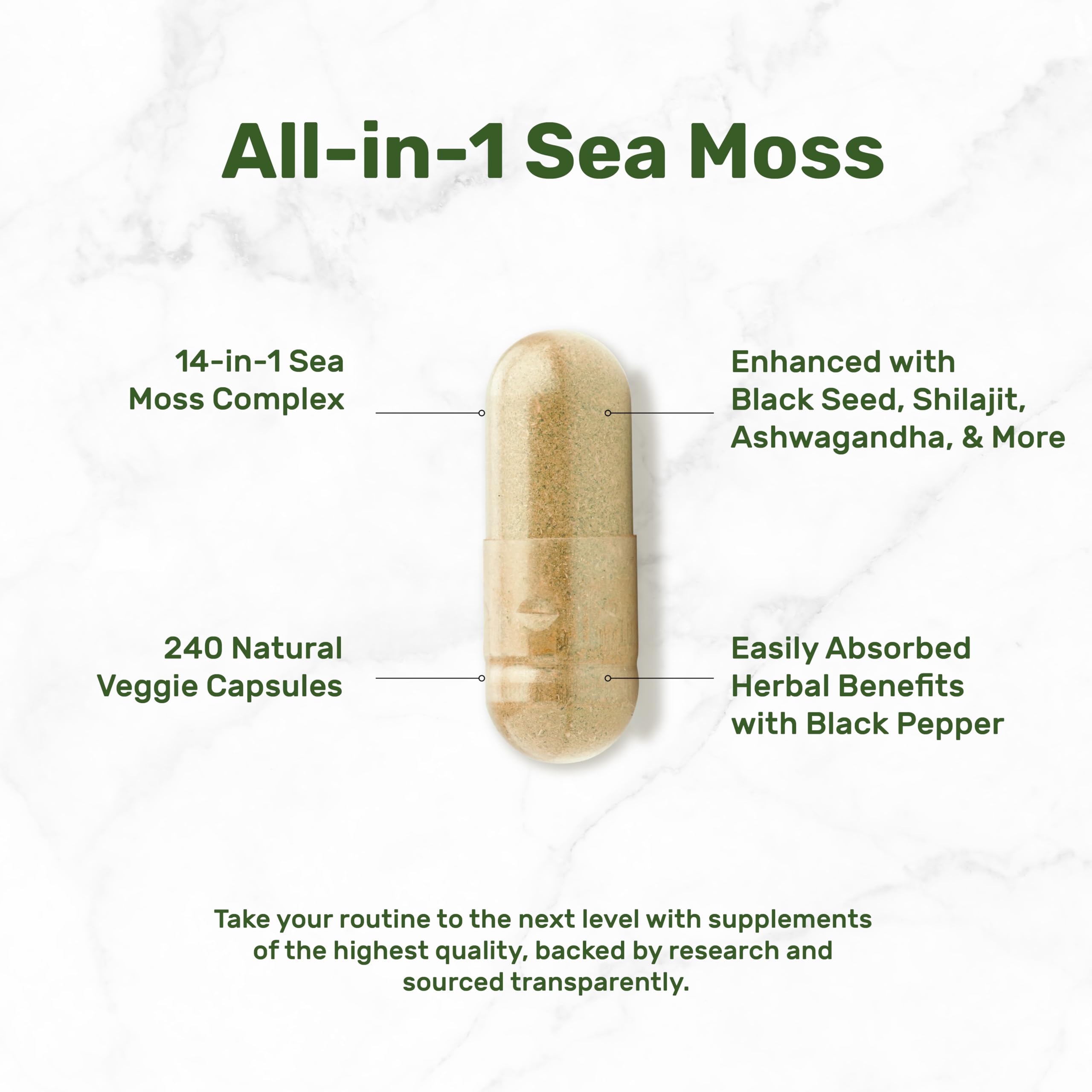 Deal Supplement blend of black seed oil, ashwagandha, and ginger ingredients.