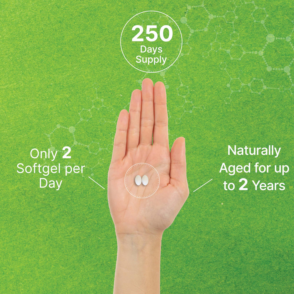 Deal Supplement 2-year aged garlic extract bottle scene conveys product stability.
