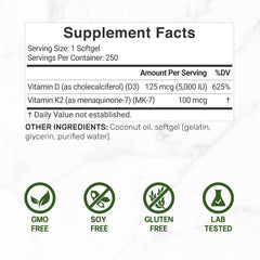 DEAL SUPPLEMENT Vitamin D3 K2 softgels pouring for simple daily dosage