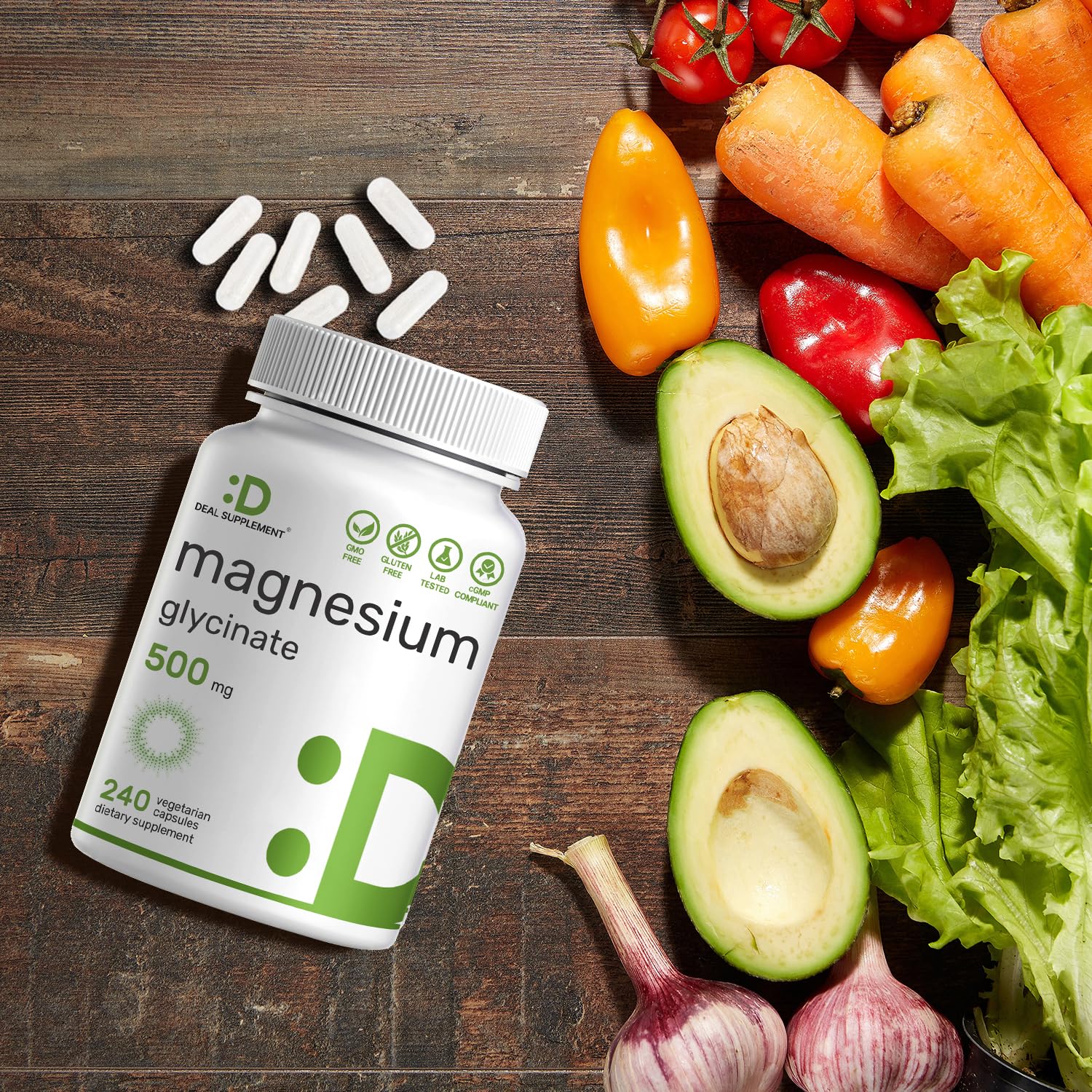 Deal Supplement product image with seal, third-party tested for purity.