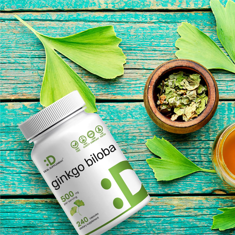 Deal Supplement Northern Asia-sourced ginkgo noted on box.