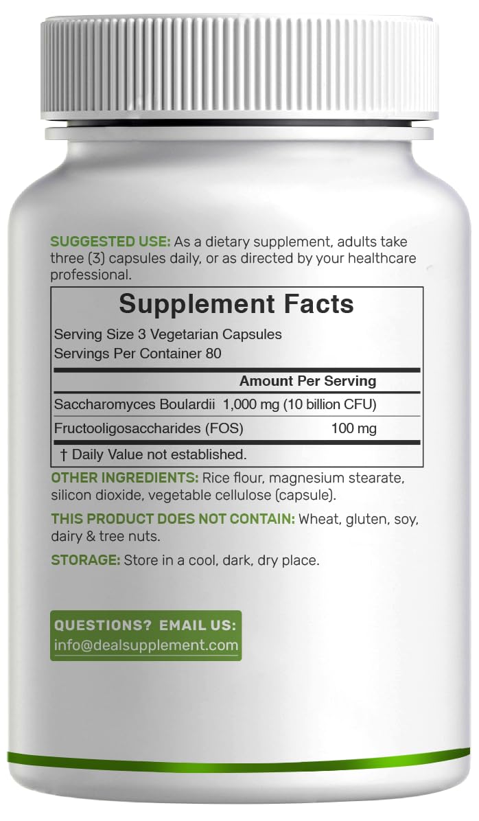 DEAL SUPPLEMENT packaging shows gluten-free and dairy-free attributes
