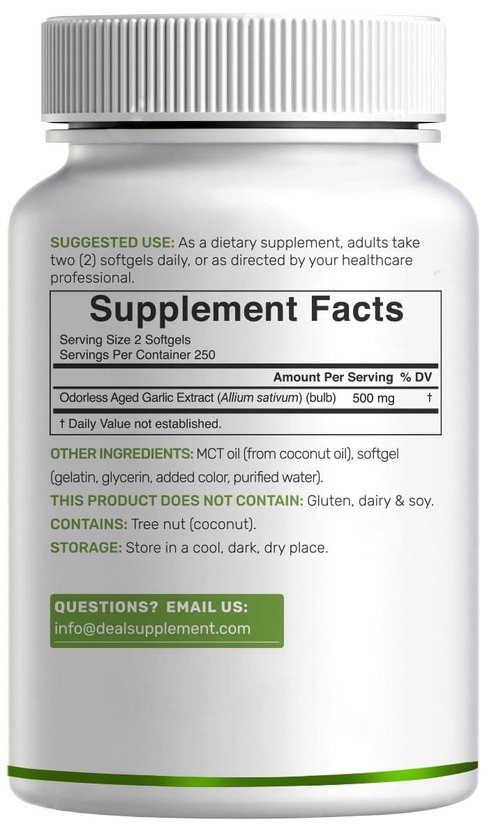 Deal Supplement gluten-free dairy-free soy-free packaging close-up communicates allergen-friendly options.
