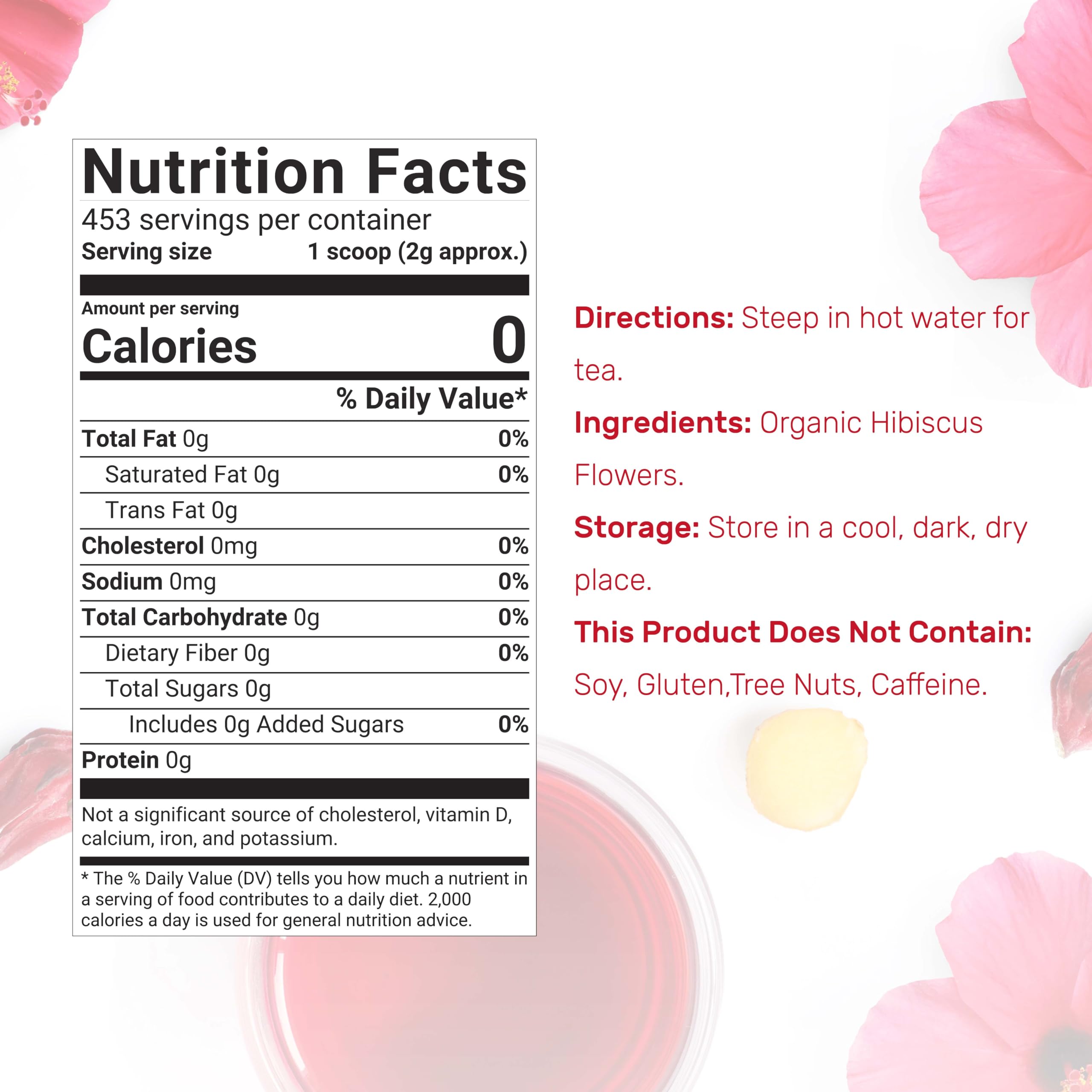 DEAL SUPPLEMENT hibiscus flowers bulk pack ready for refillable tea bags