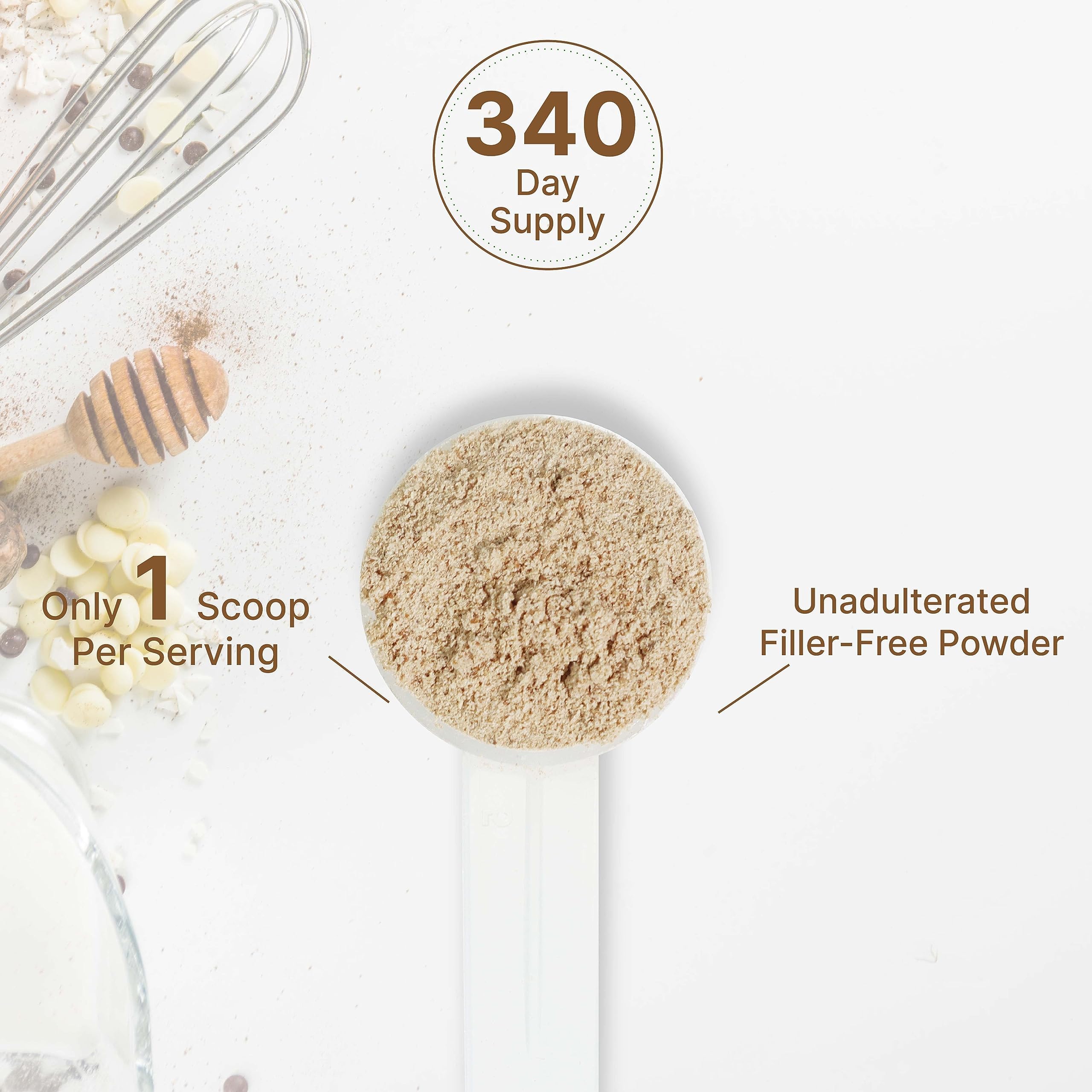 DEAL SUPPLEMENT Ingredients label shows organic mushroom blend.
