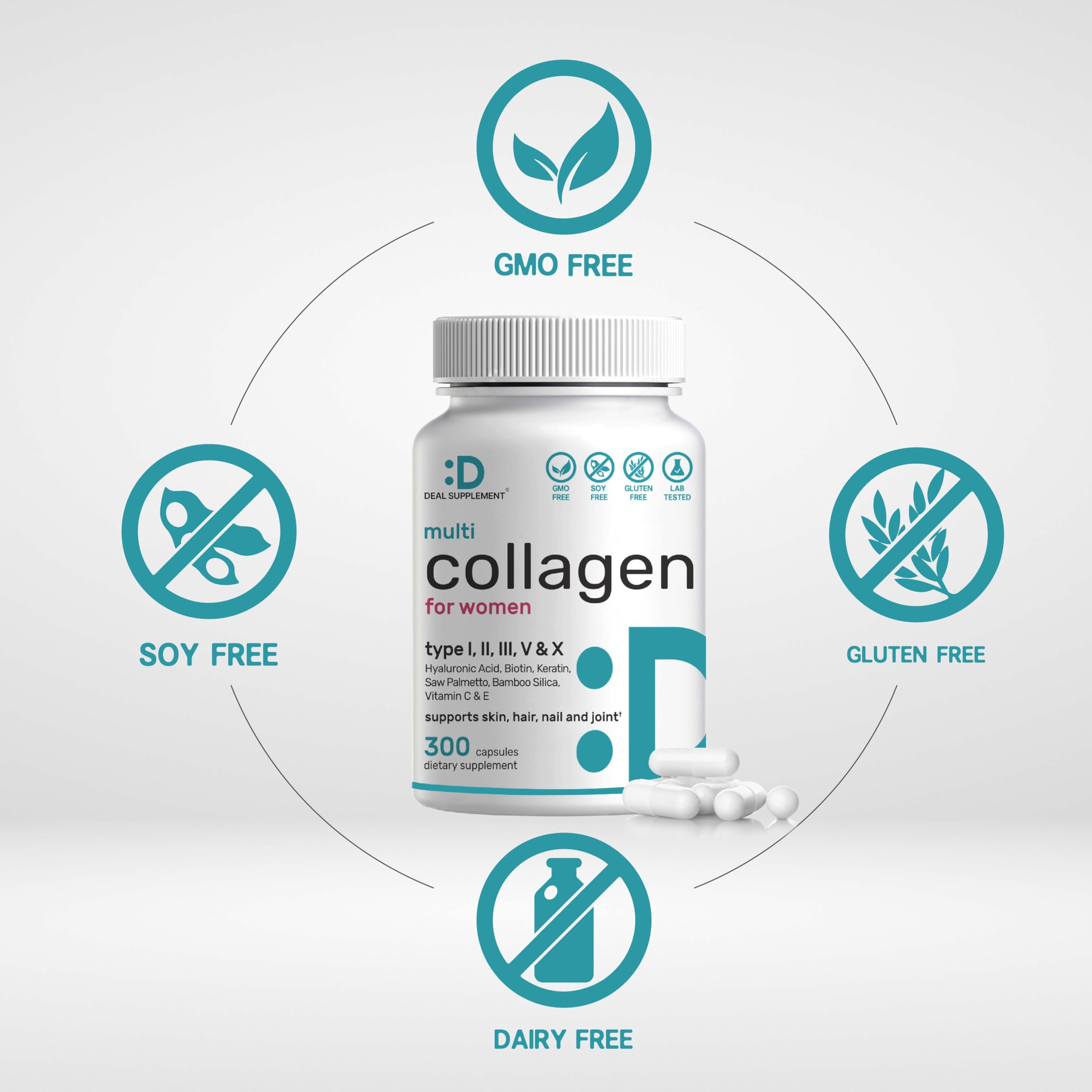 DEAL SUPPLEMENT serving size card emphasizes 100-day supply.