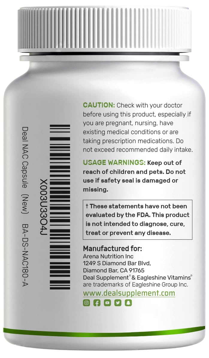 Deal Supplement NAC product shot with natural aroma hint