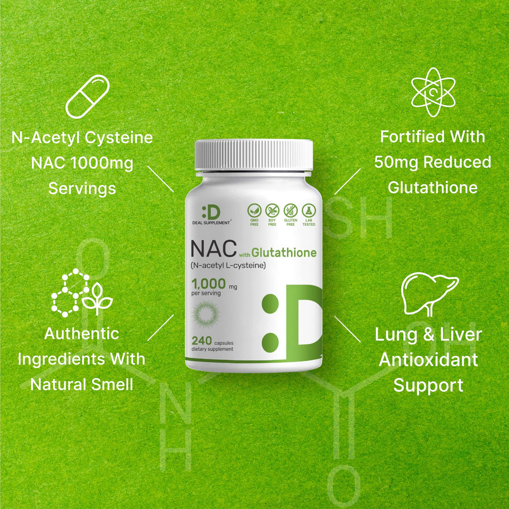 Deal Supplement NAC bottle on a shelf with natural light signaling quality