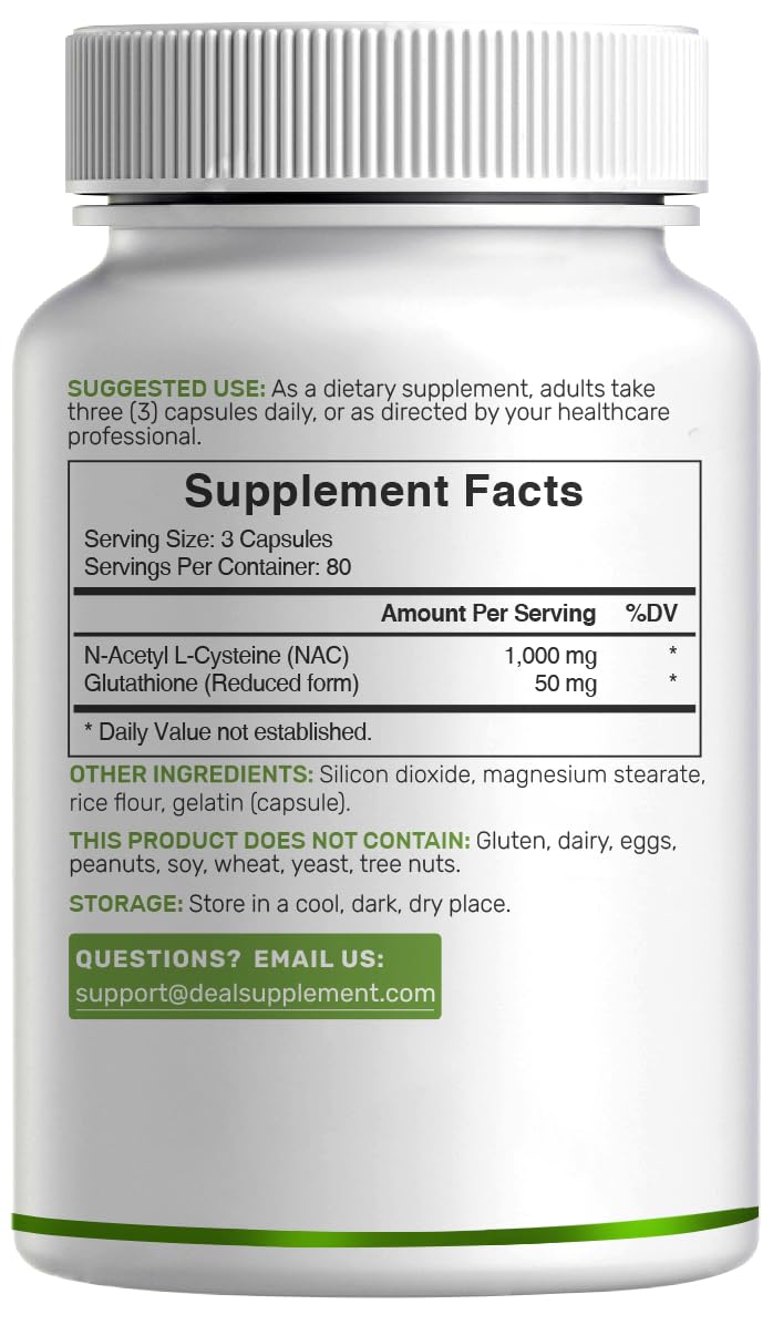 Deal Supplement NAC USA-made packaging underscoring safety and quality