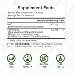 Deal Supplement NAD+ Resveratrol capsules in hand ready for morning routine.