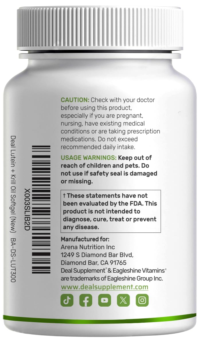 DEAL SUPPLEMENT non-GMO seal on bottle, signaling quality and transparency.