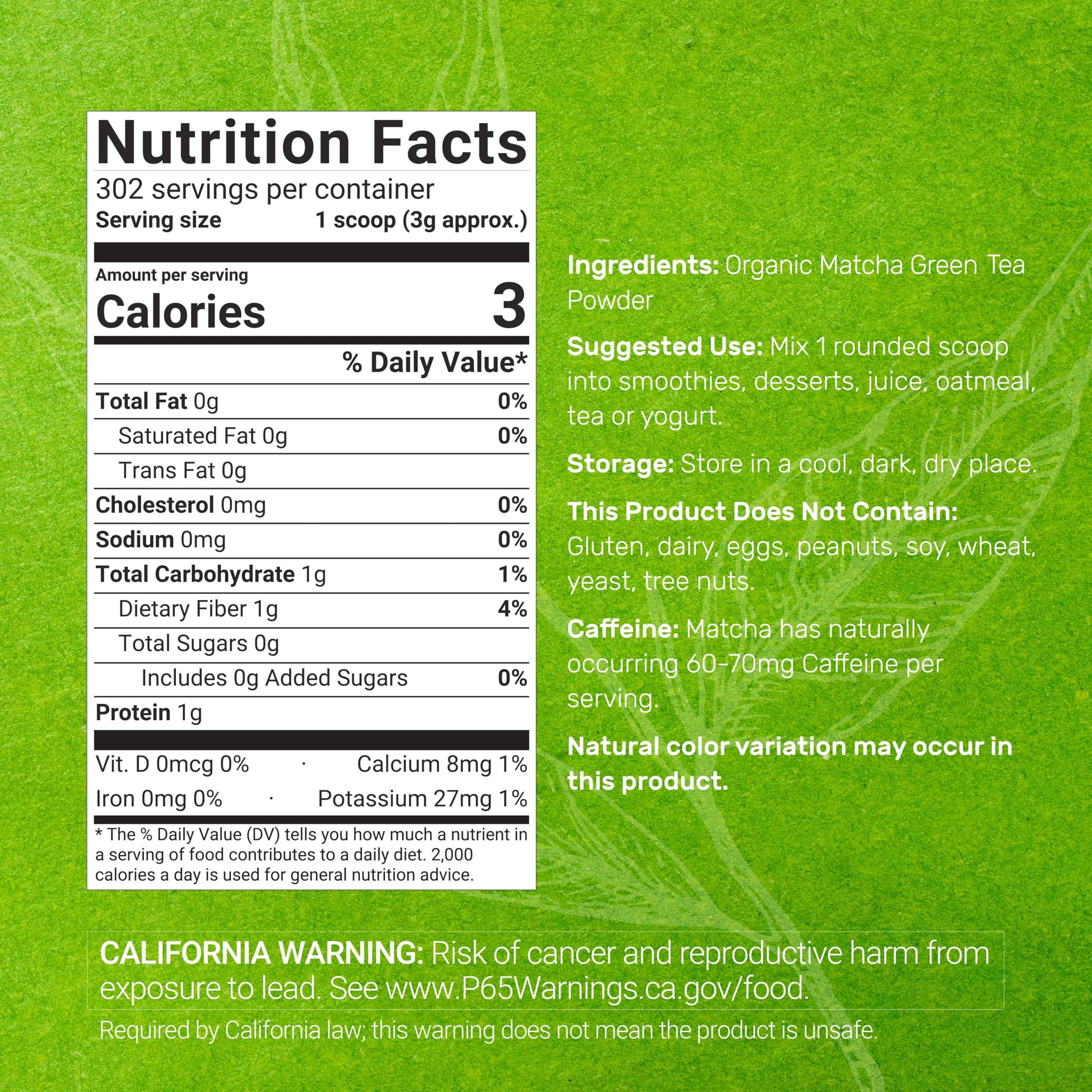 Deal Supplement Organic Matcha powder for baking and antioxidant-rich recipes