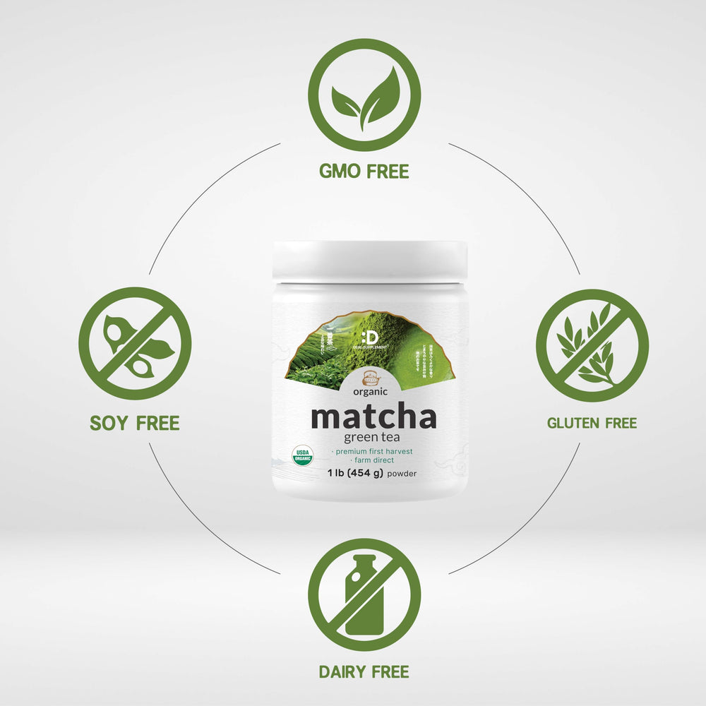 Deal Supplement Organic Matcha Powder in baking scene ready for recipes.