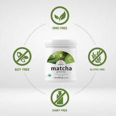 Deal Supplement Organic Matcha Powder in baking scene ready for recipes.