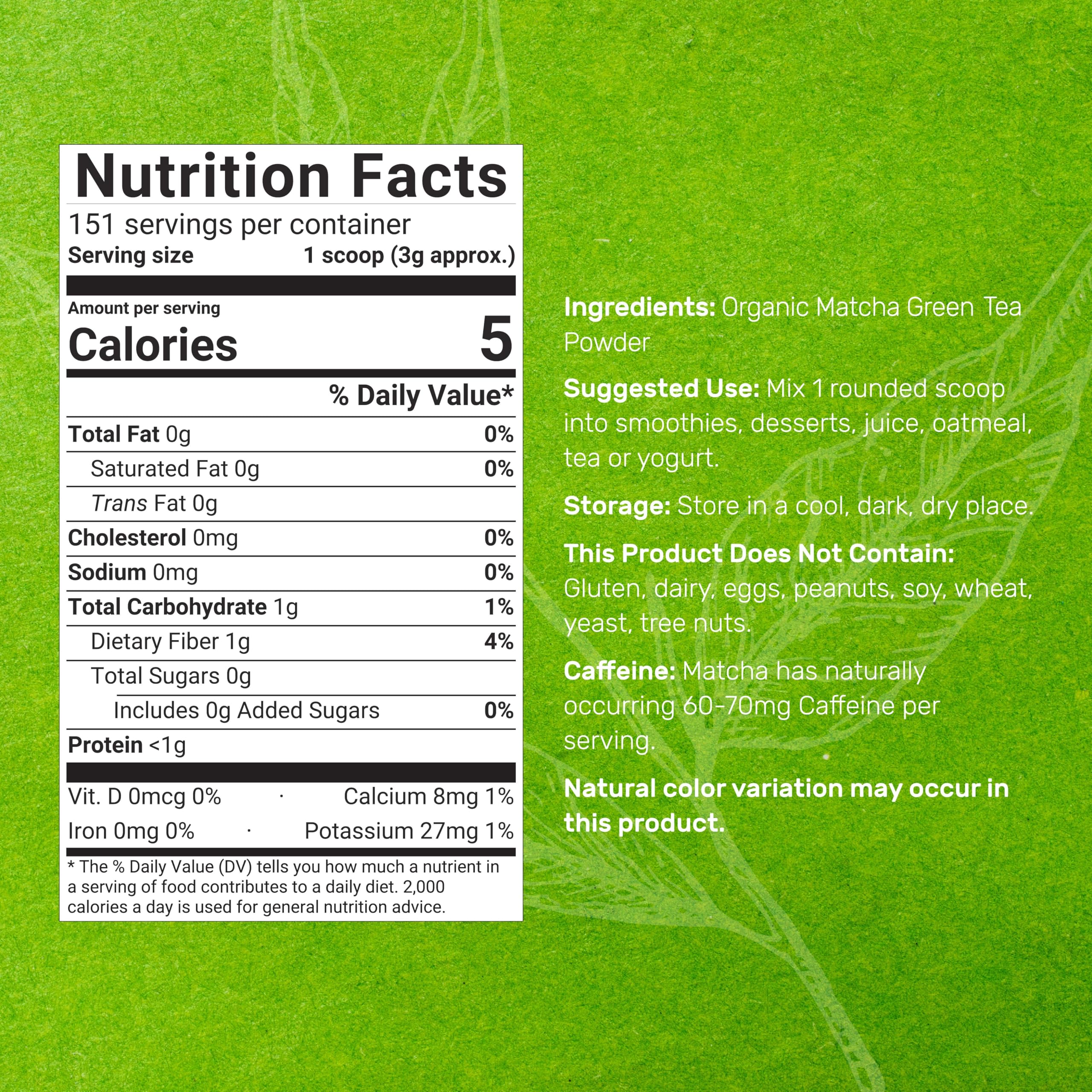 Deal Supplement Organic Matcha Powder close-up shows fine texture ideal for lattes.